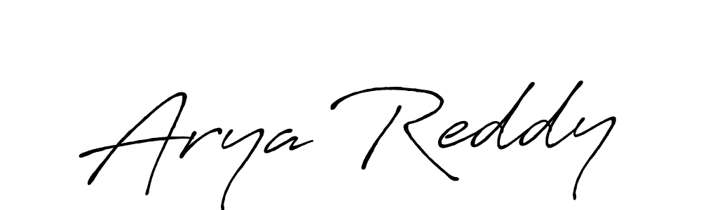 Make a beautiful signature design for name Arya Reddy. With this signature (Antro_Vectra_Bolder) style, you can create a handwritten signature for free. Arya Reddy signature style 7 images and pictures png