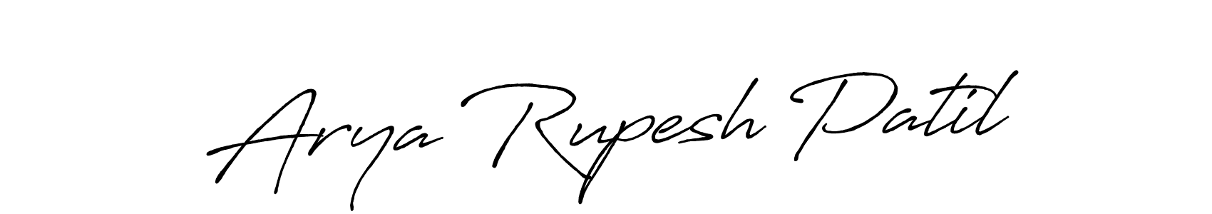 Design your own signature with our free online signature maker. With this signature software, you can create a handwritten (Antro_Vectra_Bolder) signature for name Arya Rupesh Patil. Arya Rupesh Patil signature style 7 images and pictures png