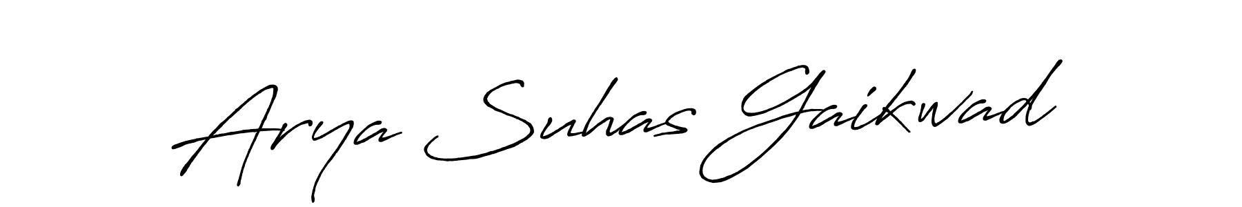 Antro_Vectra_Bolder is a professional signature style that is perfect for those who want to add a touch of class to their signature. It is also a great choice for those who want to make their signature more unique. Get Arya Suhas Gaikwad name to fancy signature for free. Arya Suhas Gaikwad signature style 7 images and pictures png