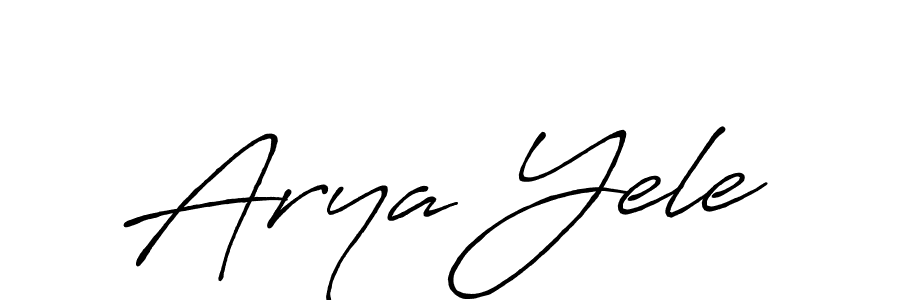 This is the best signature style for the Arya Yele name. Also you like these signature font (Antro_Vectra_Bolder). Mix name signature. Arya Yele signature style 7 images and pictures png