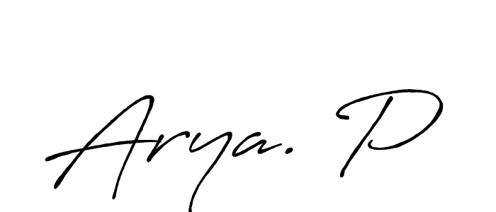 if you are searching for the best signature style for your name Arya. P. so please give up your signature search. here we have designed multiple signature styles  using Antro_Vectra_Bolder. Arya. P signature style 7 images and pictures png