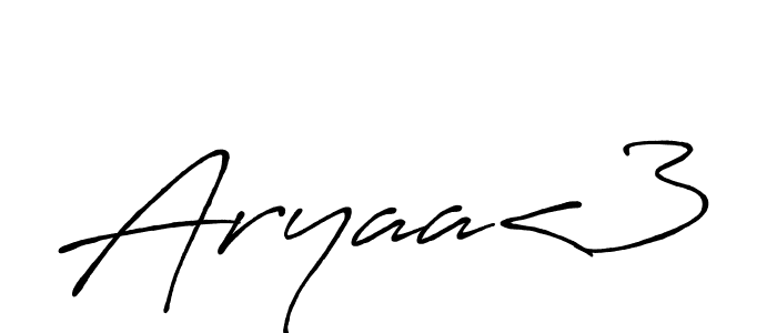 Also You can easily find your signature by using the search form. We will create Aryaa<3 name handwritten signature images for you free of cost using Antro_Vectra_Bolder sign style. Aryaa<3 signature style 7 images and pictures png