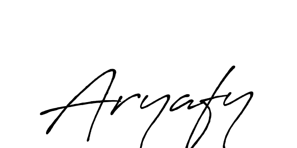 Similarly Antro_Vectra_Bolder is the best handwritten signature design. Signature creator online .You can use it as an online autograph creator for name Aryafy. Aryafy signature style 7 images and pictures png