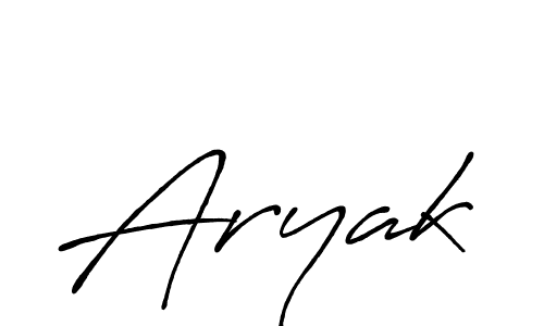 Make a beautiful signature design for name Aryak. With this signature (Antro_Vectra_Bolder) style, you can create a handwritten signature for free. Aryak signature style 7 images and pictures png
