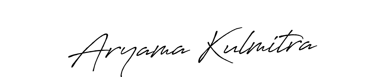 Design your own signature with our free online signature maker. With this signature software, you can create a handwritten (Antro_Vectra_Bolder) signature for name Aryama Kulmitra. Aryama Kulmitra signature style 7 images and pictures png