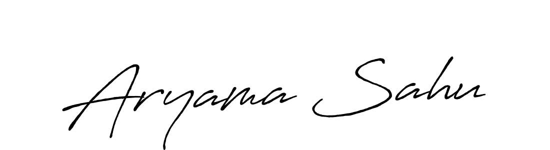 Antro_Vectra_Bolder is a professional signature style that is perfect for those who want to add a touch of class to their signature. It is also a great choice for those who want to make their signature more unique. Get Aryama Sahu name to fancy signature for free. Aryama Sahu signature style 7 images and pictures png