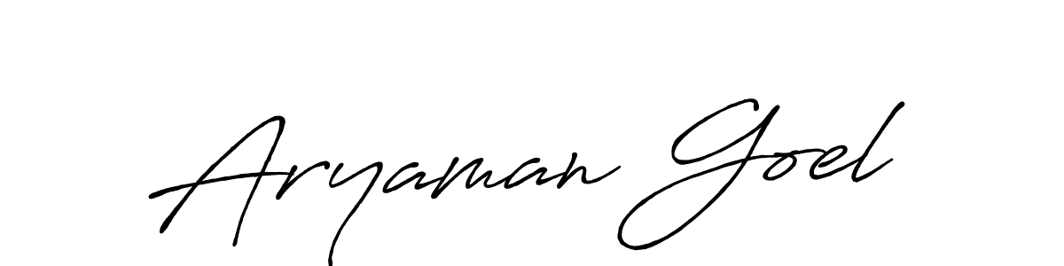 The best way (Antro_Vectra_Bolder) to make a short signature is to pick only two or three words in your name. The name Aryaman Goel include a total of six letters. For converting this name. Aryaman Goel signature style 7 images and pictures png