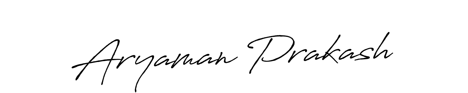 Make a beautiful signature design for name Aryaman Prakash. With this signature (Antro_Vectra_Bolder) style, you can create a handwritten signature for free. Aryaman Prakash signature style 7 images and pictures png