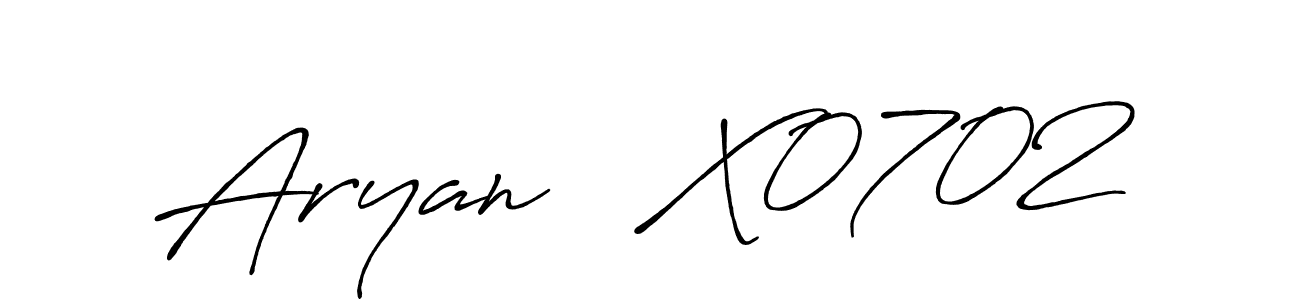 Antro_Vectra_Bolder is a professional signature style that is perfect for those who want to add a touch of class to their signature. It is also a great choice for those who want to make their signature more unique. Get Aryan   X0702 name to fancy signature for free. Aryan   X0702 signature style 7 images and pictures png