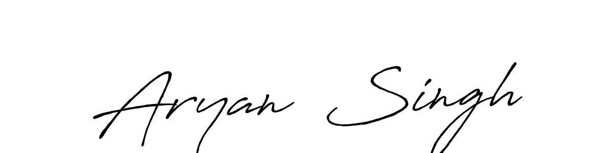 This is the best signature style for the Aryan  Singh name. Also you like these signature font (Antro_Vectra_Bolder). Mix name signature. Aryan  Singh signature style 7 images and pictures png