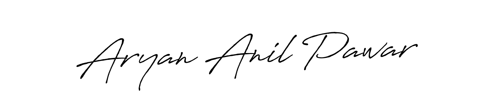 The best way (Antro_Vectra_Bolder) to make a short signature is to pick only two or three words in your name. The name Aryan Anil Pawar include a total of six letters. For converting this name. Aryan Anil Pawar signature style 7 images and pictures png