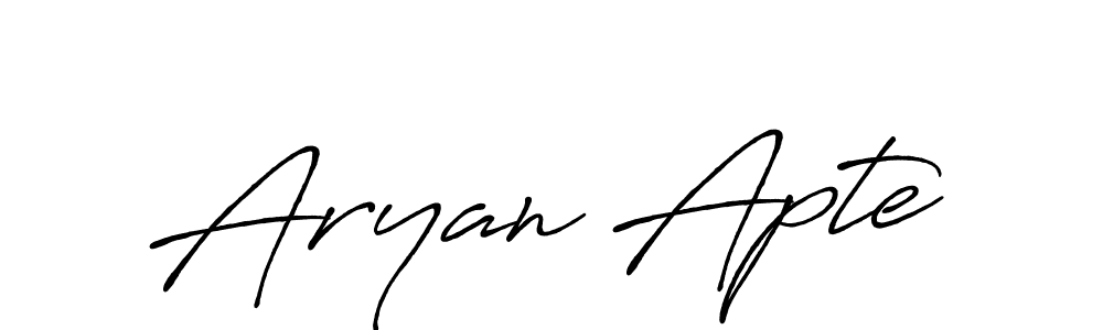 if you are searching for the best signature style for your name Aryan Apte. so please give up your signature search. here we have designed multiple signature styles  using Antro_Vectra_Bolder. Aryan Apte signature style 7 images and pictures png