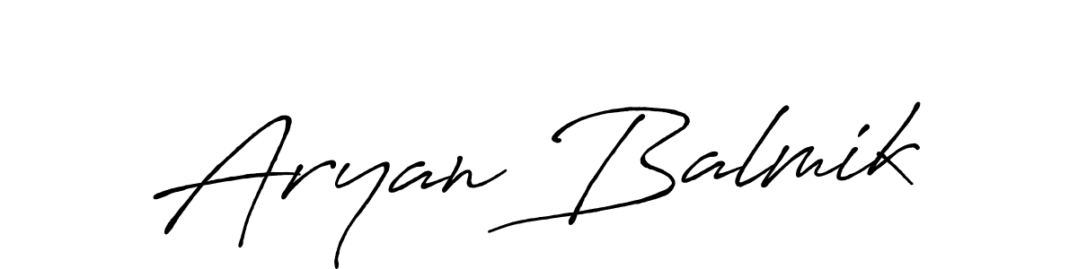 Antro_Vectra_Bolder is a professional signature style that is perfect for those who want to add a touch of class to their signature. It is also a great choice for those who want to make their signature more unique. Get Aryan Balmik name to fancy signature for free. Aryan Balmik signature style 7 images and pictures png
