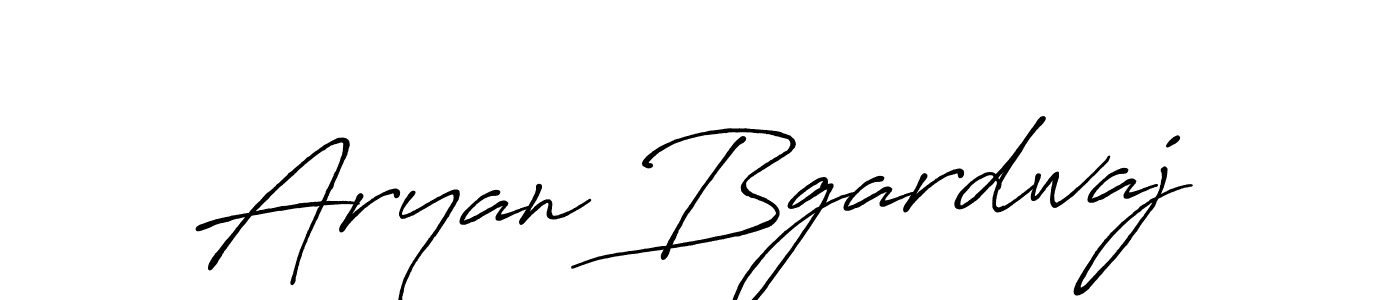 How to make Aryan Bgardwaj name signature. Use Antro_Vectra_Bolder style for creating short signs online. This is the latest handwritten sign. Aryan Bgardwaj signature style 7 images and pictures png