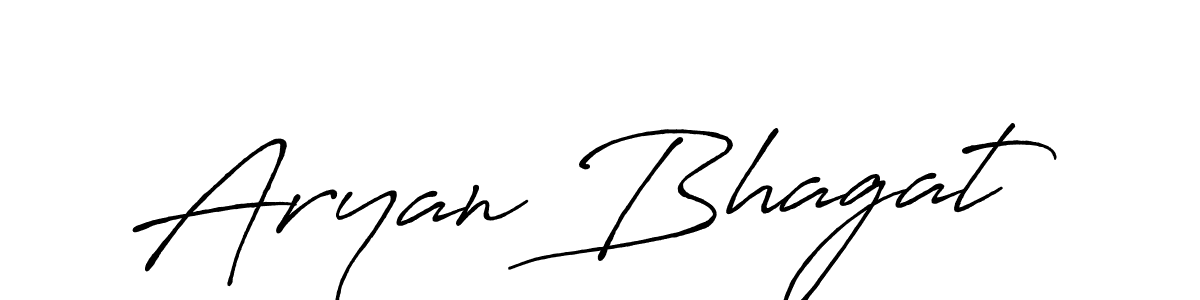 Create a beautiful signature design for name Aryan Bhagat. With this signature (Antro_Vectra_Bolder) fonts, you can make a handwritten signature for free. Aryan Bhagat signature style 7 images and pictures png