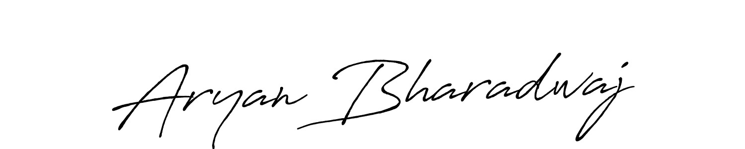 Use a signature maker to create a handwritten signature online. With this signature software, you can design (Antro_Vectra_Bolder) your own signature for name Aryan Bharadwaj. Aryan Bharadwaj signature style 7 images and pictures png