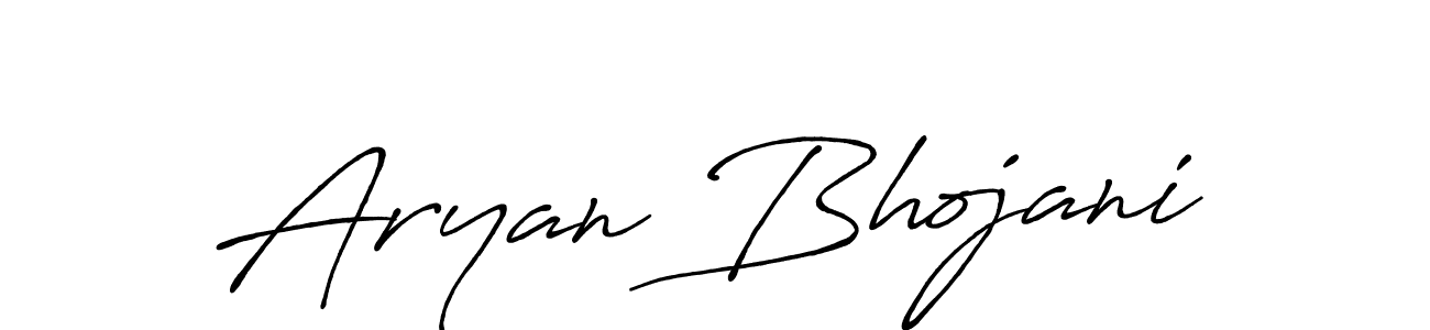 Aryan Bhojani stylish signature style. Best Handwritten Sign (Antro_Vectra_Bolder) for my name. Handwritten Signature Collection Ideas for my name Aryan Bhojani. Aryan Bhojani signature style 7 images and pictures png