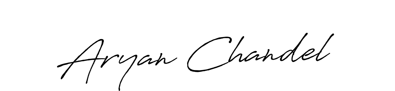 Create a beautiful signature design for name Aryan Chandel. With this signature (Antro_Vectra_Bolder) fonts, you can make a handwritten signature for free. Aryan Chandel signature style 7 images and pictures png