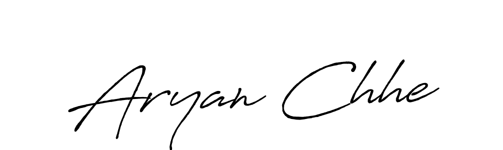 How to make Aryan Chhe signature? Antro_Vectra_Bolder is a professional autograph style. Create handwritten signature for Aryan Chhe name. Aryan Chhe signature style 7 images and pictures png
