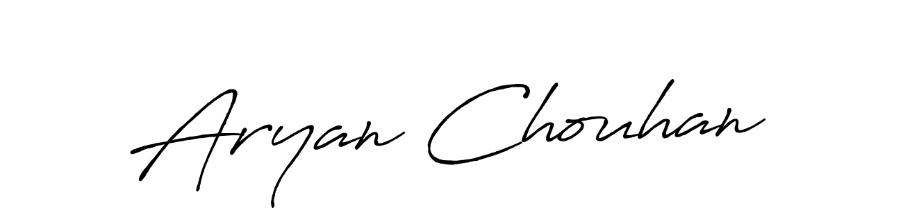 Use a signature maker to create a handwritten signature online. With this signature software, you can design (Antro_Vectra_Bolder) your own signature for name Aryan Chouhan. Aryan Chouhan signature style 7 images and pictures png