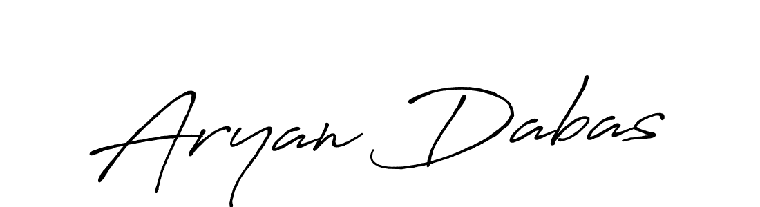 Aryan Dabas stylish signature style. Best Handwritten Sign (Antro_Vectra_Bolder) for my name. Handwritten Signature Collection Ideas for my name Aryan Dabas. Aryan Dabas signature style 7 images and pictures png