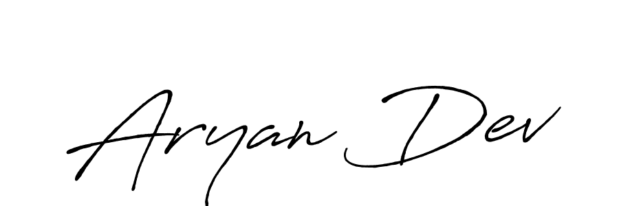 Similarly Antro_Vectra_Bolder is the best handwritten signature design. Signature creator online .You can use it as an online autograph creator for name Aryan Dev. Aryan Dev signature style 7 images and pictures png