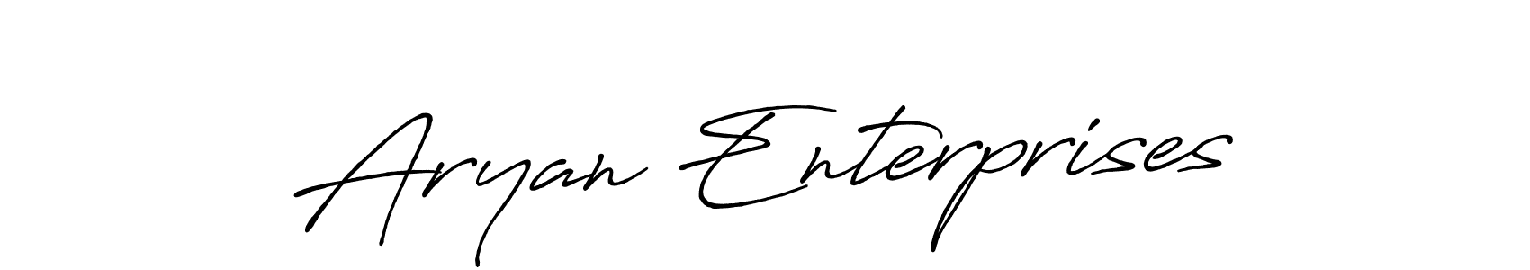 It looks lik you need a new signature style for name Aryan Enterprises. Design unique handwritten (Antro_Vectra_Bolder) signature with our free signature maker in just a few clicks. Aryan Enterprises signature style 7 images and pictures png