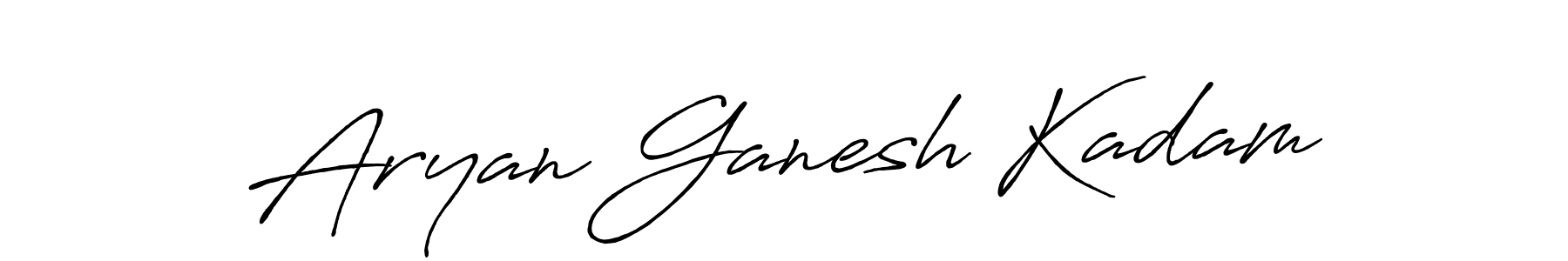 Design your own signature with our free online signature maker. With this signature software, you can create a handwritten (Antro_Vectra_Bolder) signature for name Aryan Ganesh Kadam. Aryan Ganesh Kadam signature style 7 images and pictures png