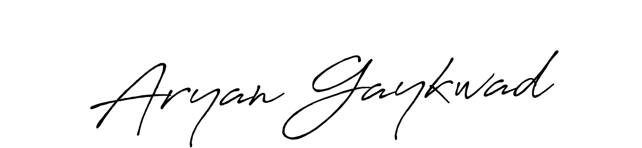 Make a beautiful signature design for name Aryan Gaykwad. With this signature (Antro_Vectra_Bolder) style, you can create a handwritten signature for free. Aryan Gaykwad signature style 7 images and pictures png