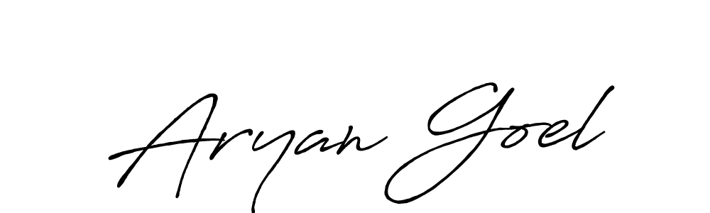 Antro_Vectra_Bolder is a professional signature style that is perfect for those who want to add a touch of class to their signature. It is also a great choice for those who want to make their signature more unique. Get Aryan Goel name to fancy signature for free. Aryan Goel signature style 7 images and pictures png