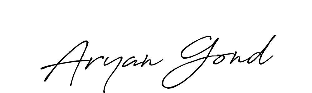 You can use this online signature creator to create a handwritten signature for the name Aryan Gond. This is the best online autograph maker. Aryan Gond signature style 7 images and pictures png