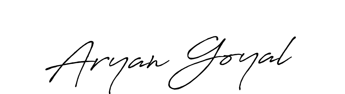 Design your own signature with our free online signature maker. With this signature software, you can create a handwritten (Antro_Vectra_Bolder) signature for name Aryan Goyal. Aryan Goyal signature style 7 images and pictures png