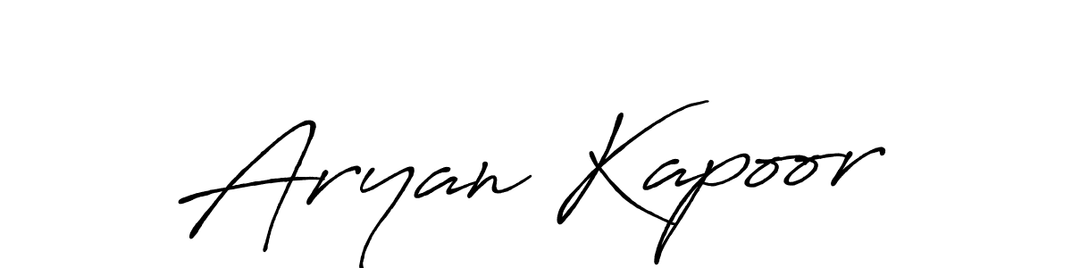 Design your own signature with our free online signature maker. With this signature software, you can create a handwritten (Antro_Vectra_Bolder) signature for name Aryan Kapoor. Aryan Kapoor signature style 7 images and pictures png