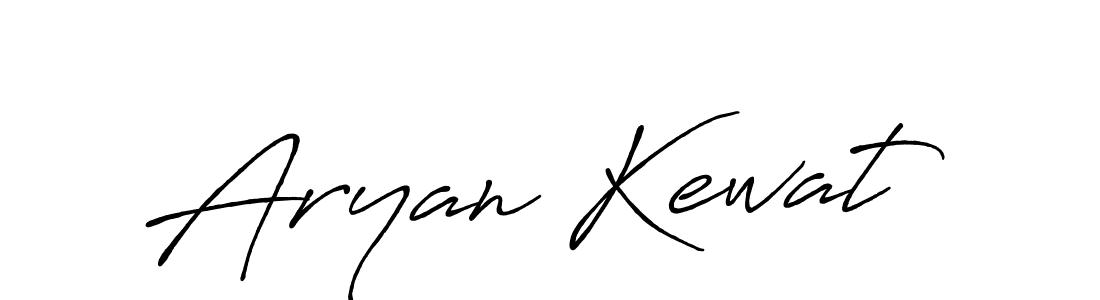 Use a signature maker to create a handwritten signature online. With this signature software, you can design (Antro_Vectra_Bolder) your own signature for name Aryan Kewat. Aryan Kewat signature style 7 images and pictures png