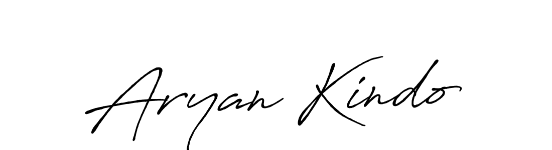 Aryan Kindo stylish signature style. Best Handwritten Sign (Antro_Vectra_Bolder) for my name. Handwritten Signature Collection Ideas for my name Aryan Kindo. Aryan Kindo signature style 7 images and pictures png