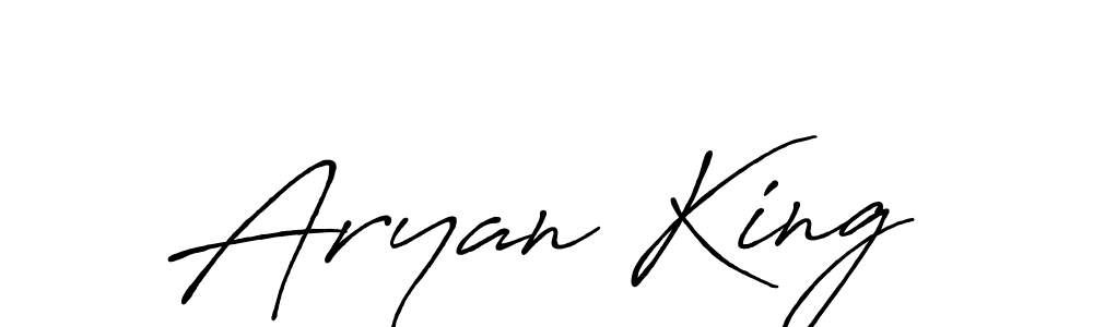 Similarly Antro_Vectra_Bolder is the best handwritten signature design. Signature creator online .You can use it as an online autograph creator for name Aryan King. Aryan King signature style 7 images and pictures png