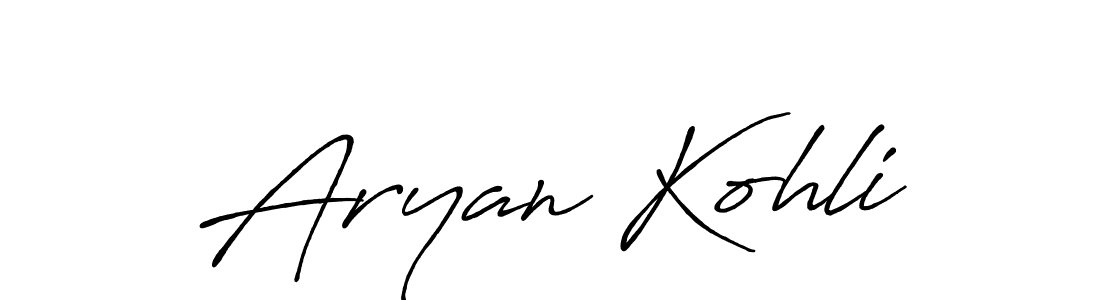 Also You can easily find your signature by using the search form. We will create Aryan Kohli name handwritten signature images for you free of cost using Antro_Vectra_Bolder sign style. Aryan Kohli signature style 7 images and pictures png