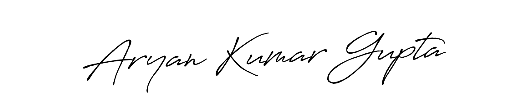 How to make Aryan Kumar Gupta signature? Antro_Vectra_Bolder is a professional autograph style. Create handwritten signature for Aryan Kumar Gupta name. Aryan Kumar Gupta signature style 7 images and pictures png