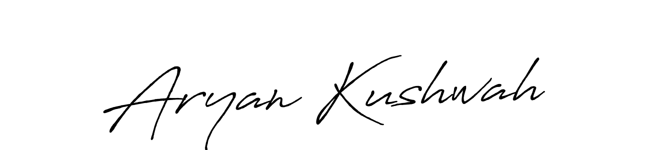 Also we have Aryan Kushwah name is the best signature style. Create professional handwritten signature collection using Antro_Vectra_Bolder autograph style. Aryan Kushwah signature style 7 images and pictures png