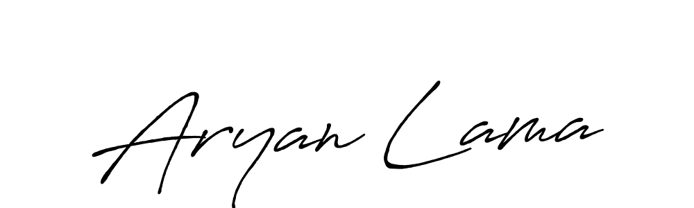Also we have Aryan Lama name is the best signature style. Create professional handwritten signature collection using Antro_Vectra_Bolder autograph style. Aryan Lama signature style 7 images and pictures png