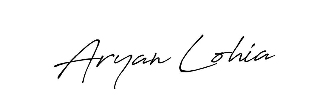 The best way (Antro_Vectra_Bolder) to make a short signature is to pick only two or three words in your name. The name Aryan Lohia include a total of six letters. For converting this name. Aryan Lohia signature style 7 images and pictures png