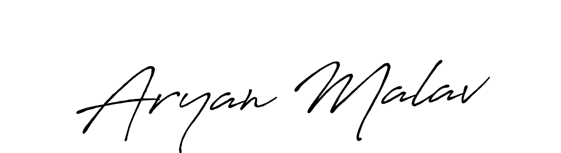 Make a short Aryan Malav signature style. Manage your documents anywhere anytime using Antro_Vectra_Bolder. Create and add eSignatures, submit forms, share and send files easily. Aryan Malav signature style 7 images and pictures png