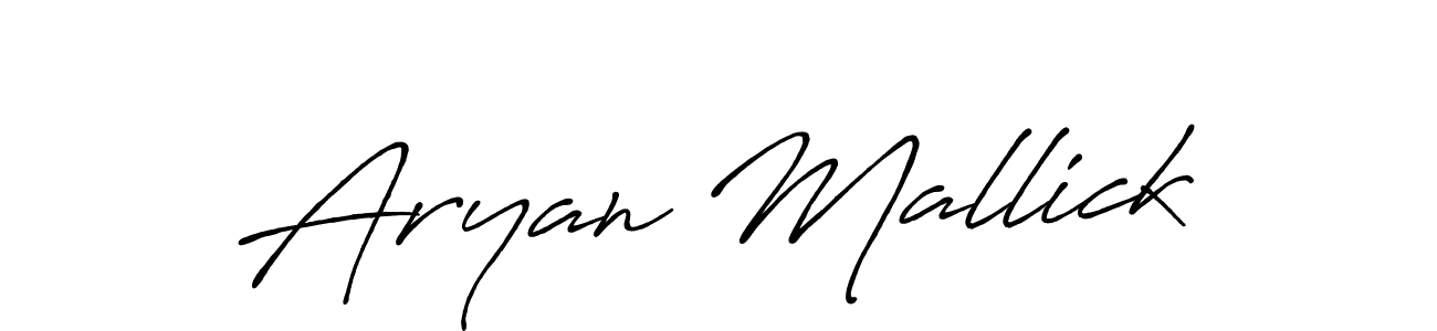 Make a beautiful signature design for name Aryan Mallick. Use this online signature maker to create a handwritten signature for free. Aryan Mallick signature style 7 images and pictures png