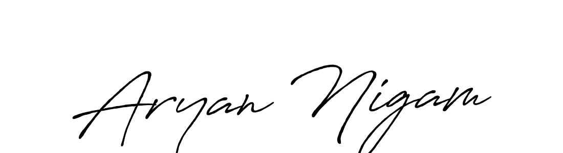 This is the best signature style for the Aryan Nigam name. Also you like these signature font (Antro_Vectra_Bolder). Mix name signature. Aryan Nigam signature style 7 images and pictures png