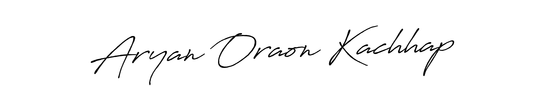 Aryan Oraon Kachhap stylish signature style. Best Handwritten Sign (Antro_Vectra_Bolder) for my name. Handwritten Signature Collection Ideas for my name Aryan Oraon Kachhap. Aryan Oraon Kachhap signature style 7 images and pictures png