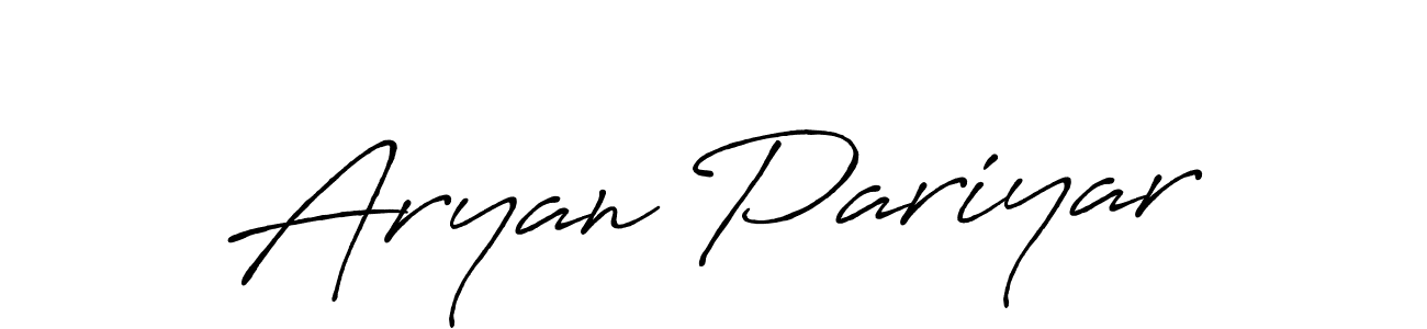 Antro_Vectra_Bolder is a professional signature style that is perfect for those who want to add a touch of class to their signature. It is also a great choice for those who want to make their signature more unique. Get Aryan Pariyar name to fancy signature for free. Aryan Pariyar signature style 7 images and pictures png