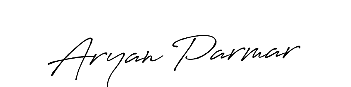 How to make Aryan Parmar name signature. Use Antro_Vectra_Bolder style for creating short signs online. This is the latest handwritten sign. Aryan Parmar signature style 7 images and pictures png