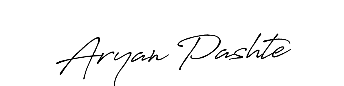 Create a beautiful signature design for name Aryan Pashte. With this signature (Antro_Vectra_Bolder) fonts, you can make a handwritten signature for free. Aryan Pashte signature style 7 images and pictures png