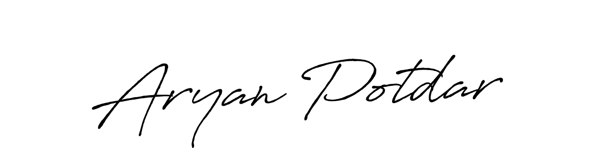 It looks lik you need a new signature style for name Aryan Potdar. Design unique handwritten (Antro_Vectra_Bolder) signature with our free signature maker in just a few clicks. Aryan Potdar signature style 7 images and pictures png