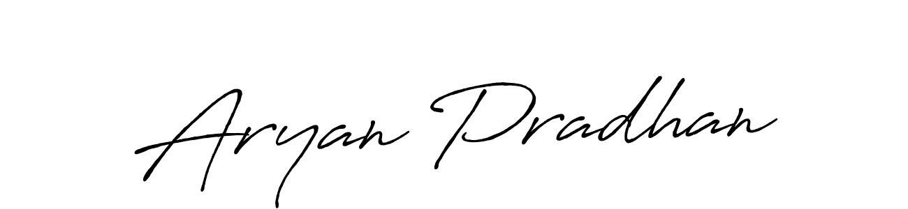Design your own signature with our free online signature maker. With this signature software, you can create a handwritten (Antro_Vectra_Bolder) signature for name Aryan Pradhan. Aryan Pradhan signature style 7 images and pictures png